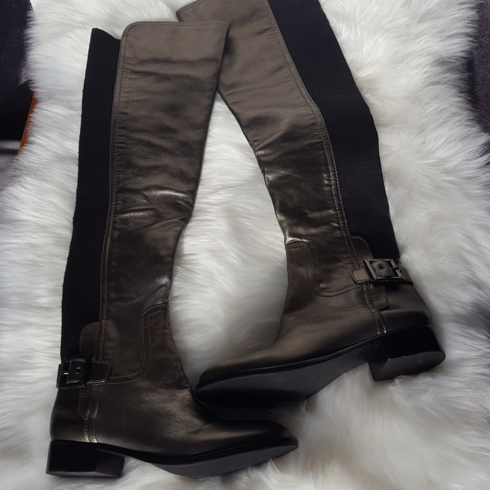 Tory Burch Metallic long boots